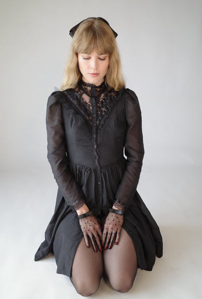 Black Victorian dress L'cole Des Femmes Black Victorian dress L'cole Des Femmes