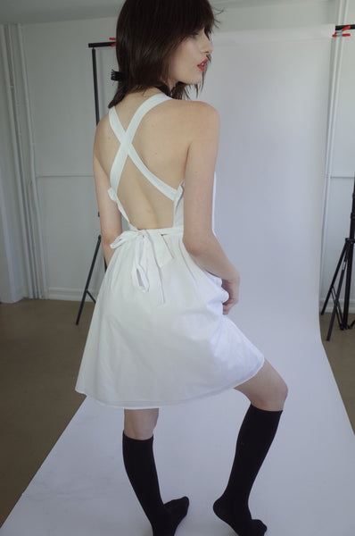 Betty Blue Apron Dress – L'école Des Femmes