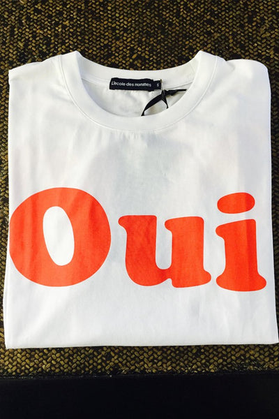 Men's Oui-Non Tee (White)