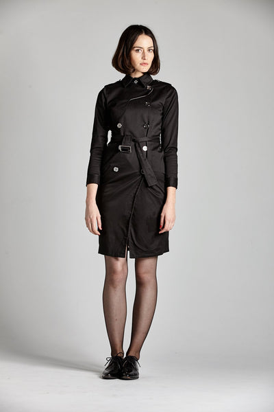 Trench Dress (Black) – L'école Des Femmes