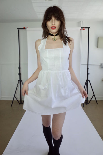 Betty Blue Apron Dress – L'école Des Femmes