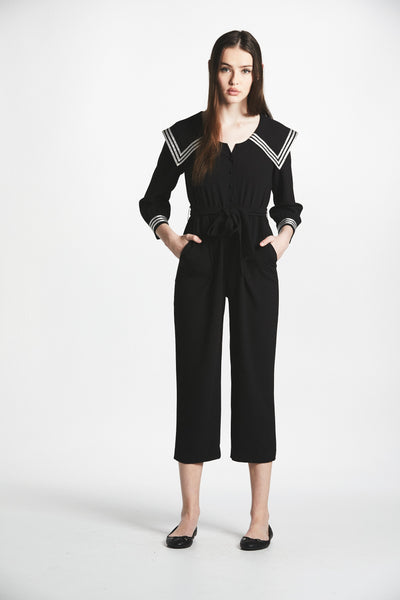 Sailor Jumpsuit (Black) – L'école Des Femmes