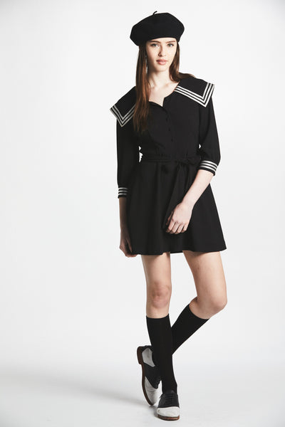 Crèpe Sailor Dress – L'école Des Femmes