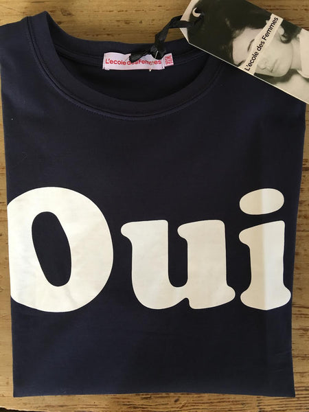 Tシャツ(半袖/袖なし) L'ecole des femmes OUI NON Tee shirt Men's Oui-Non Tee (White) – L'école Des Femmes