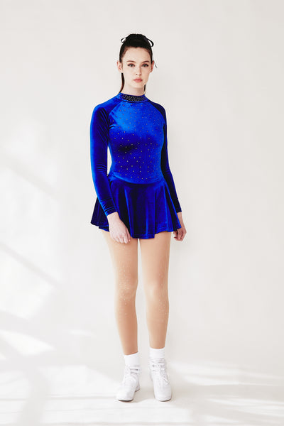 Velvet figure sales skating dresses