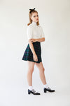 School Girl Skirt (Green tartan)