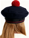 Red Pom Pom Cap