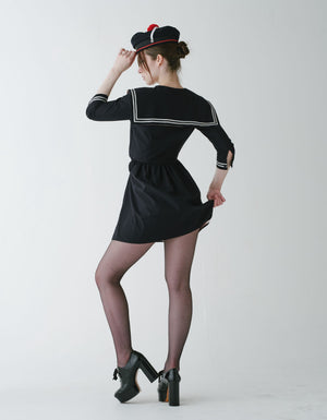 V Waist Sailor Dress