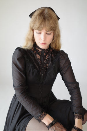 Black Victorian dress L'cole Des Femmes Black Victorian dress L'cole Des Femmes