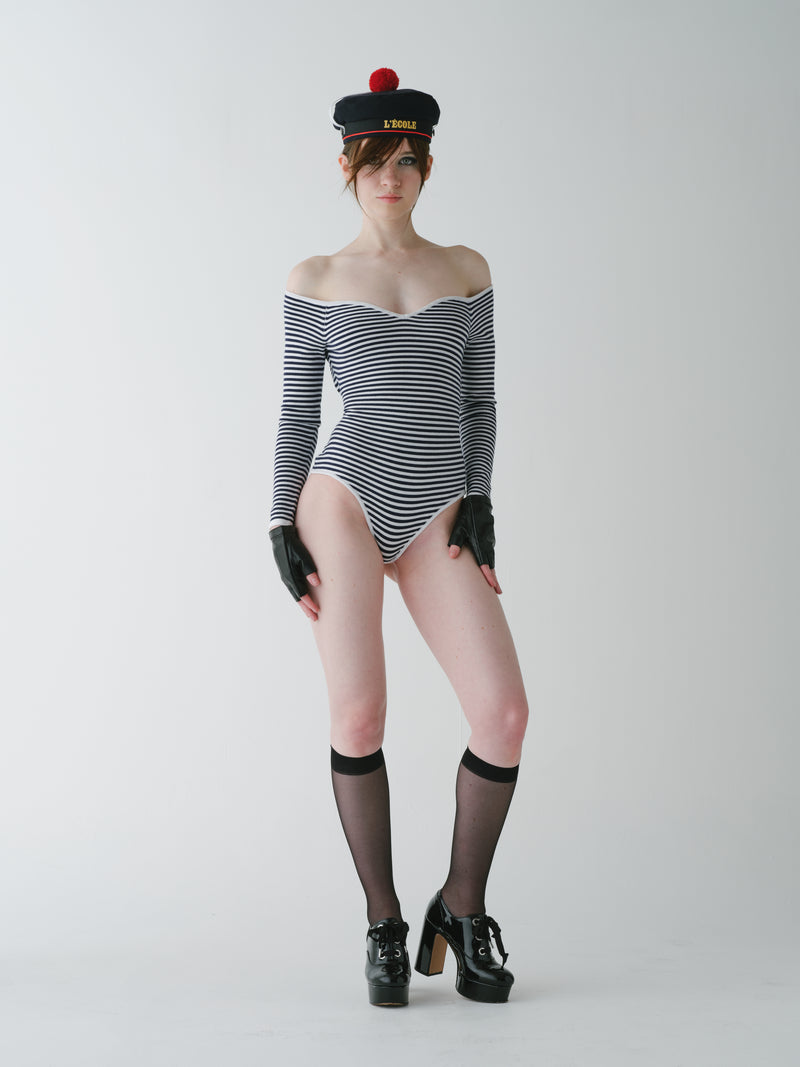 Sweetheart stripe bodysuit