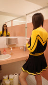 Bumble bee cheerleader Skirt