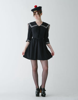 V Waist Sailor Dress – L'école Des Femmes