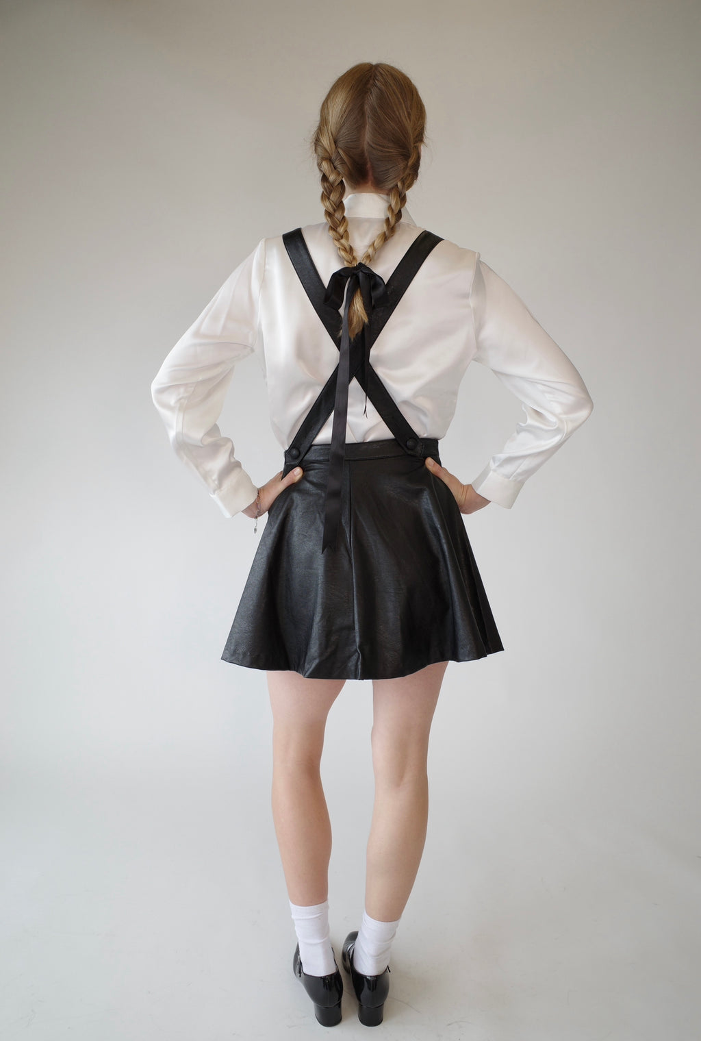 Vegan Leather Lederhosen Skirt