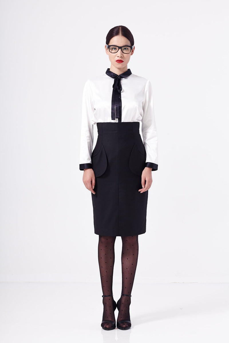 Secretary Pencil Skirt - L'école Des Femmes 