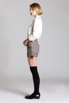 Brown Wool Lederhosen Shorts - L'école Des Femmes 