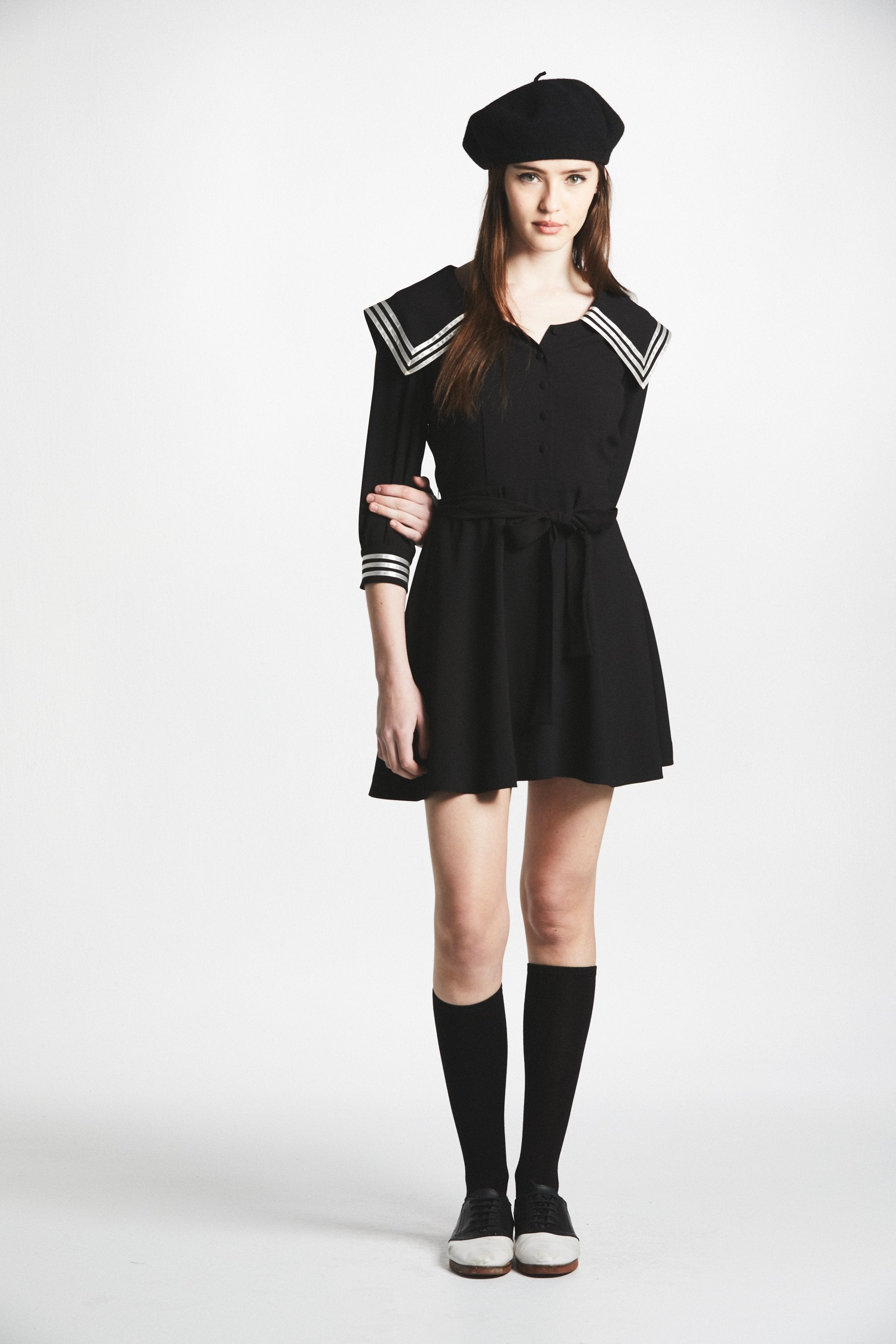 Crpe Sailor Dress L'cole Des Femmes Crpe Sailor Dress L'cole Des Femmes