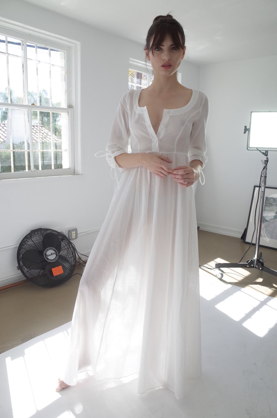 Girls' White Cotton Nightgown – Heirloom Art Co.