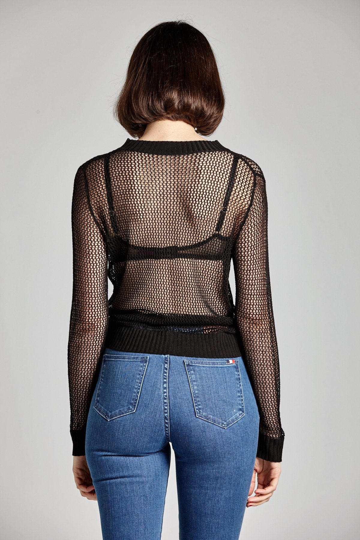 fall fashion fish net sweater Fishnet Sweater – L'école Des Femmes