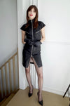 Vegan Leather Moto Dress L'cole Des Femmes Vegan Leather Moto Dress L'cole Des Femmes