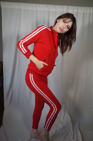 Red Tracksuit Pants - L'école Des Femmes 