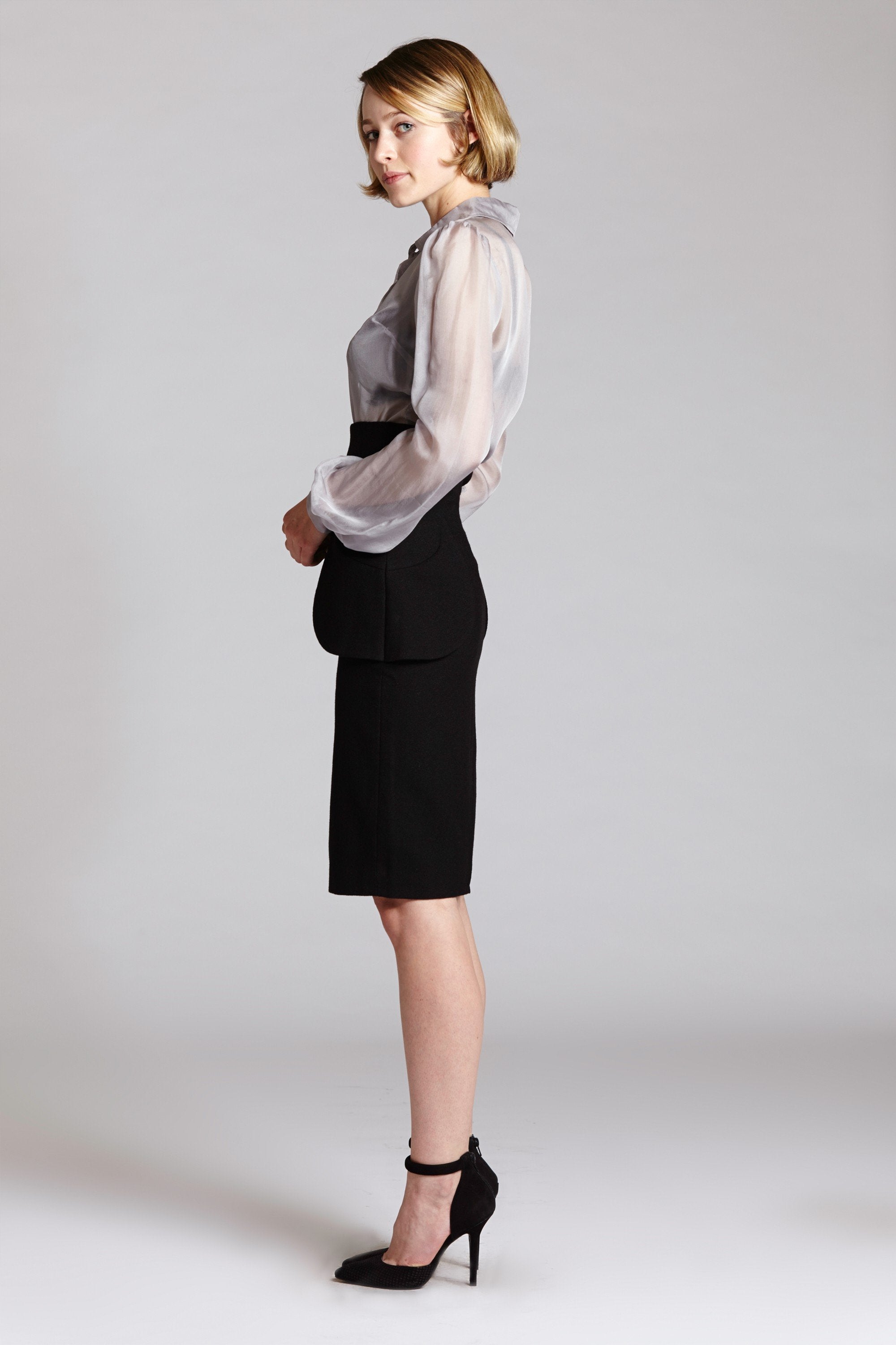 Secretary Wool Skirt – L'école Des Femmes