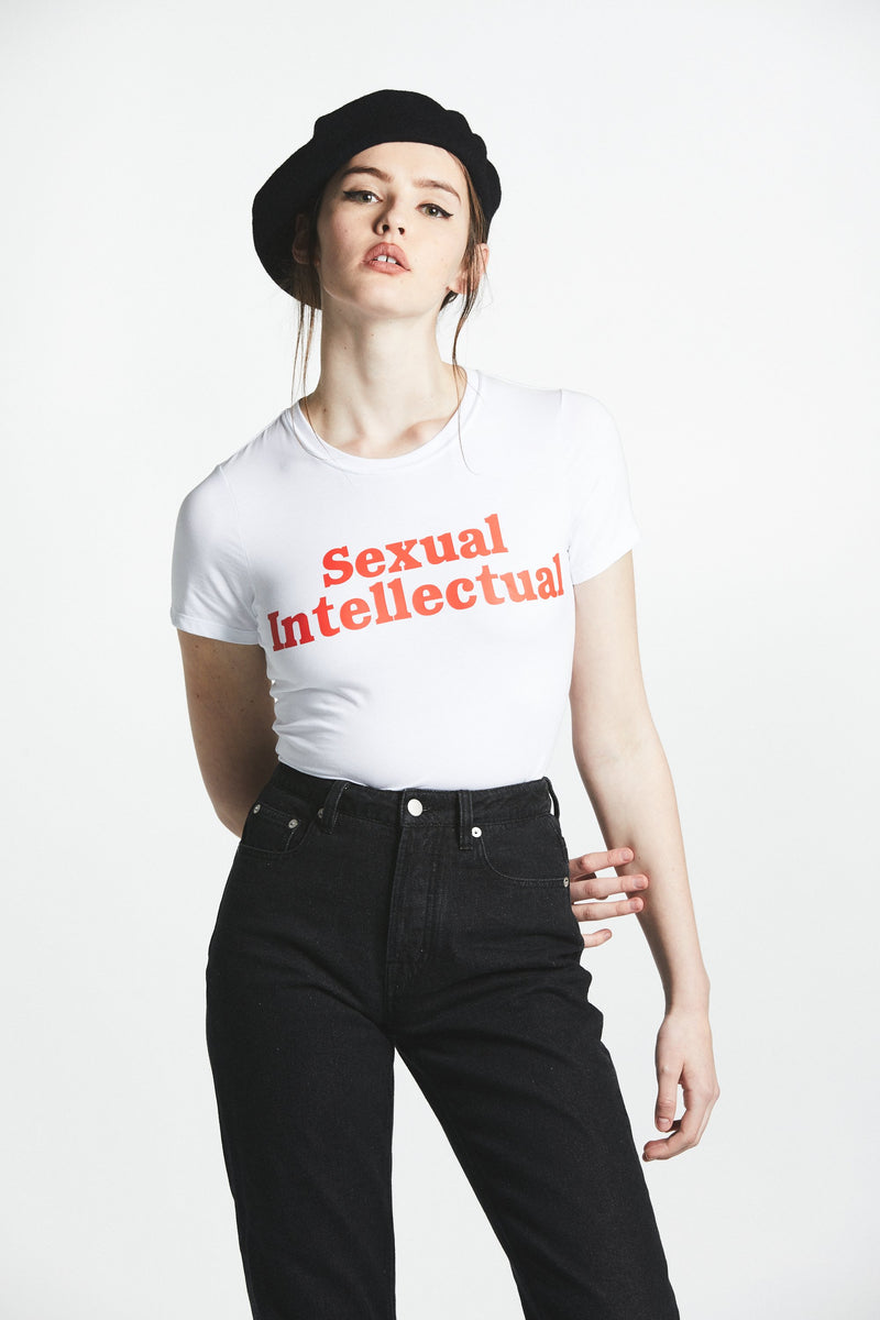 Sexual Intellectual Tee (White) - L'école Des Femmes 