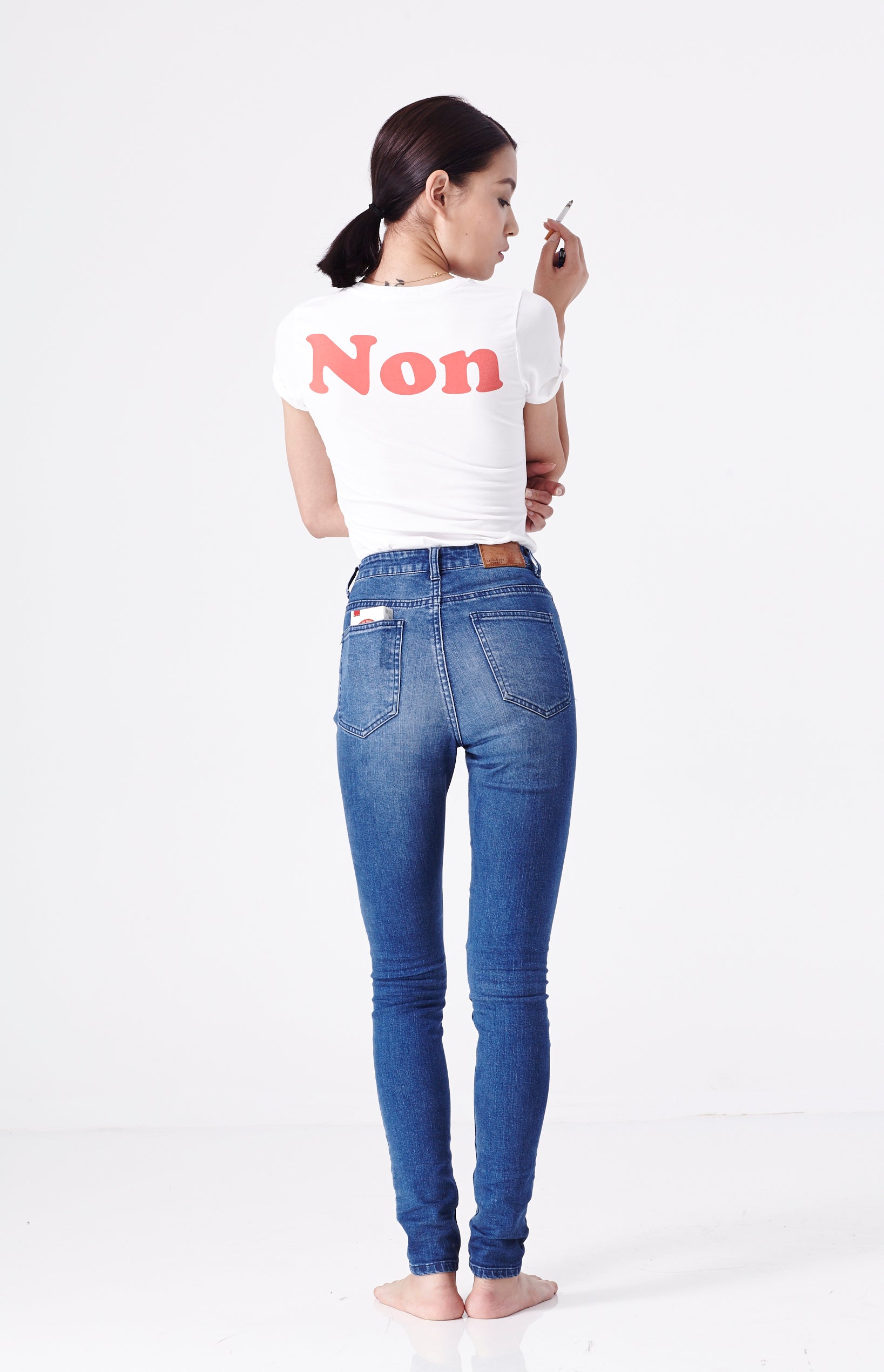 Oui Non Tee (White)