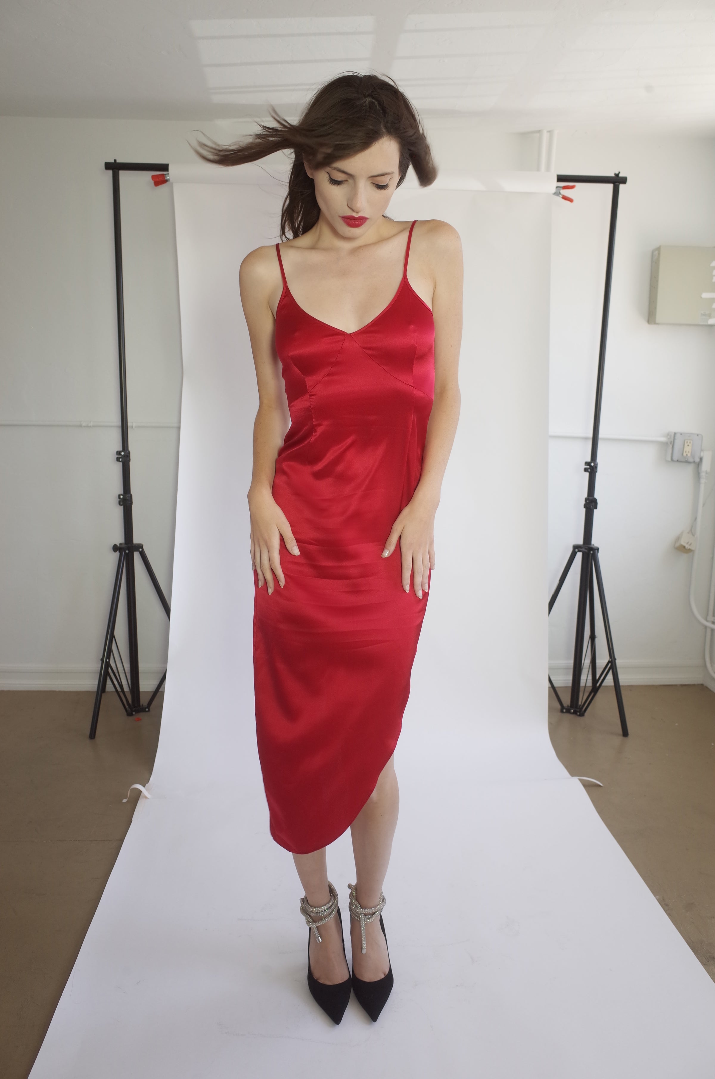 Red Silk Gown – L'école Des Femmes