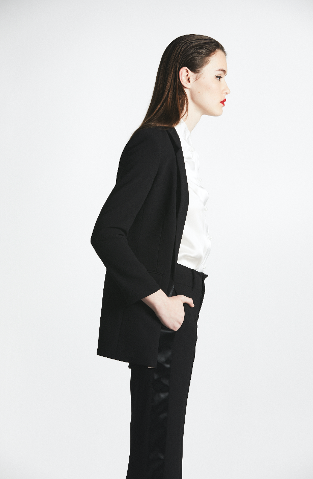 Zara top tuxedo pants