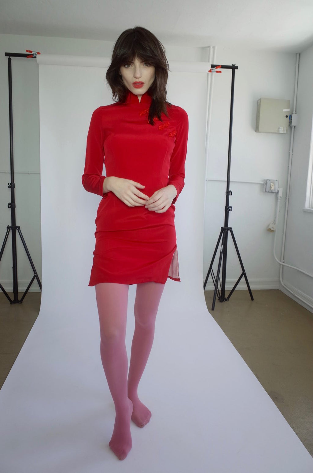 The Lady Shanghai Dress (Red) - L'école Des Femmes 