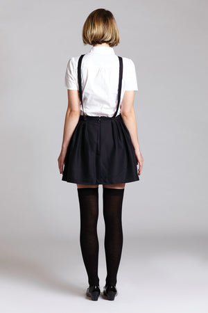 Criss Cross Suspender Skirt - L'école Des Femmes 