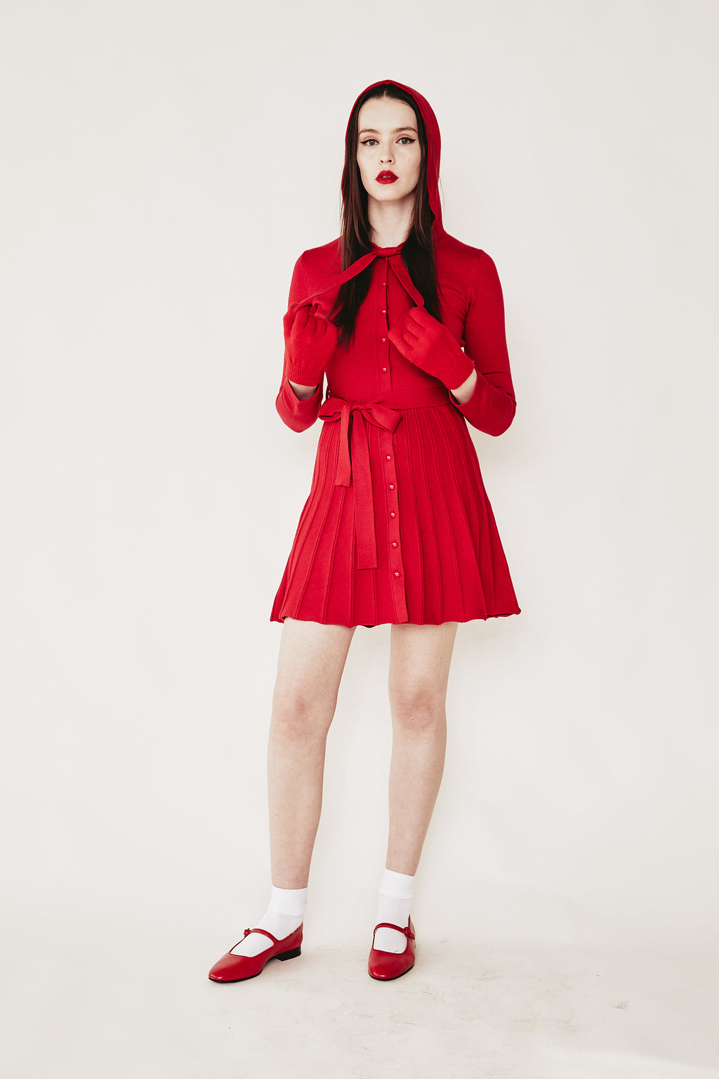 Red Riding Hood Knit Dress