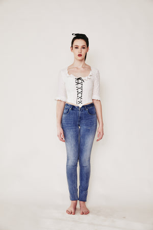 Marquise eyelet top