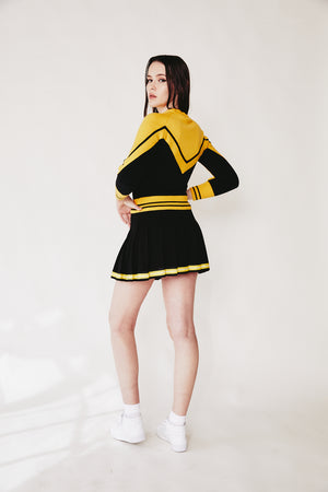 Bumble bee cheerleader Skirt