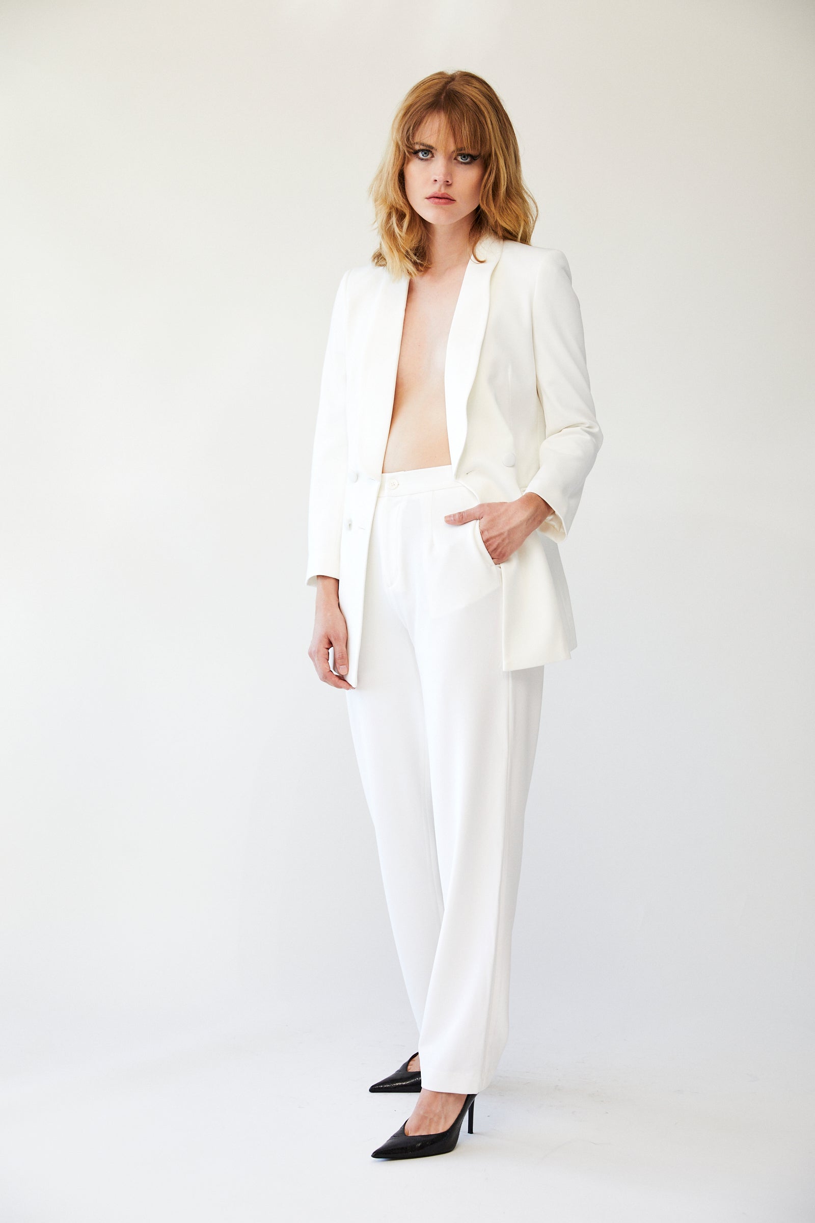 The White Smoking Pants L'cole Des Femmes The White Smoking Pants L'cole Des Femmes