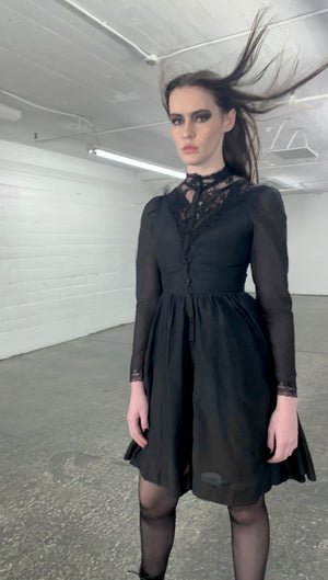 Black Victorian dress