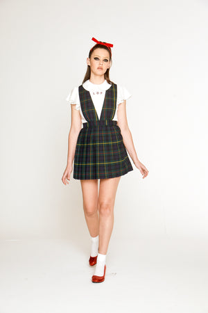 Green Tartan Pinafore – L'école Des Femmes