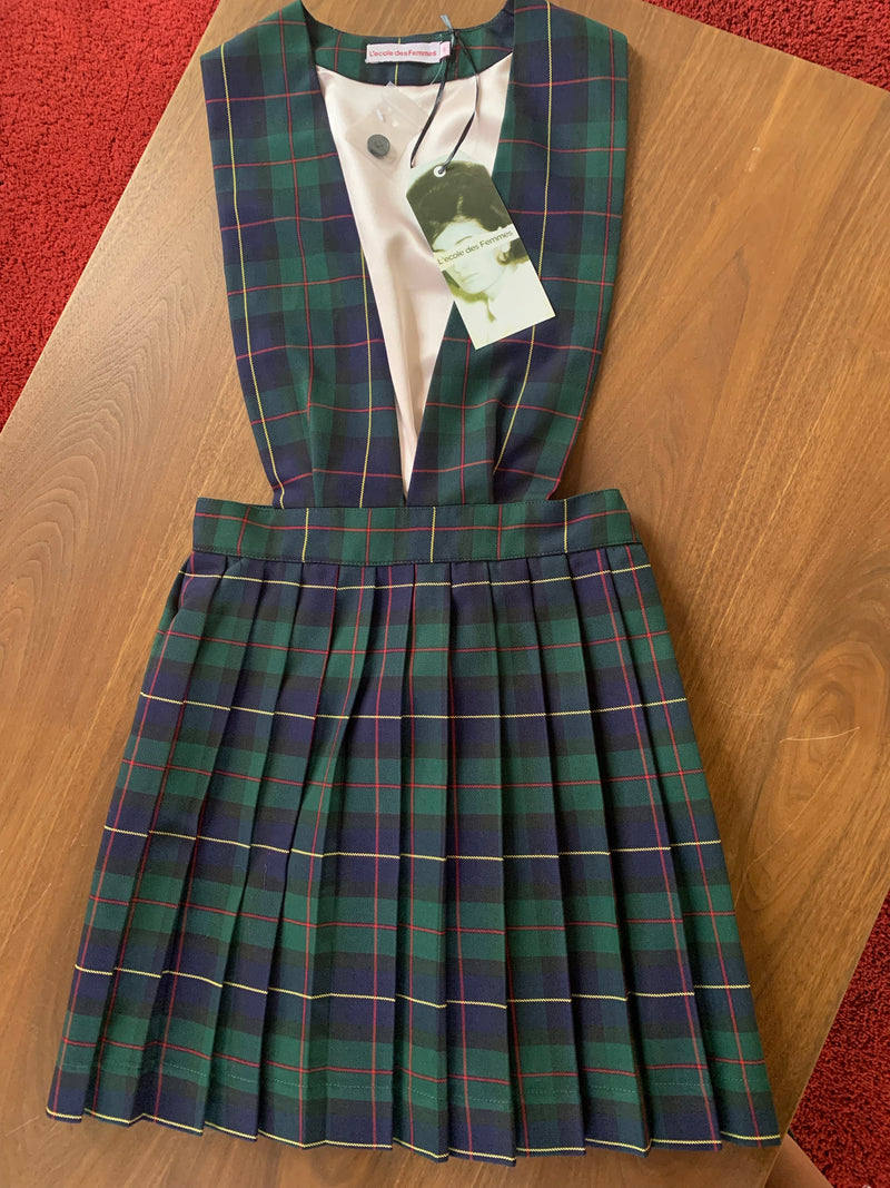 Green Tartan Pinafore L'cole Des Femmes Green Tartan Pinafore L'cole Des Femmes