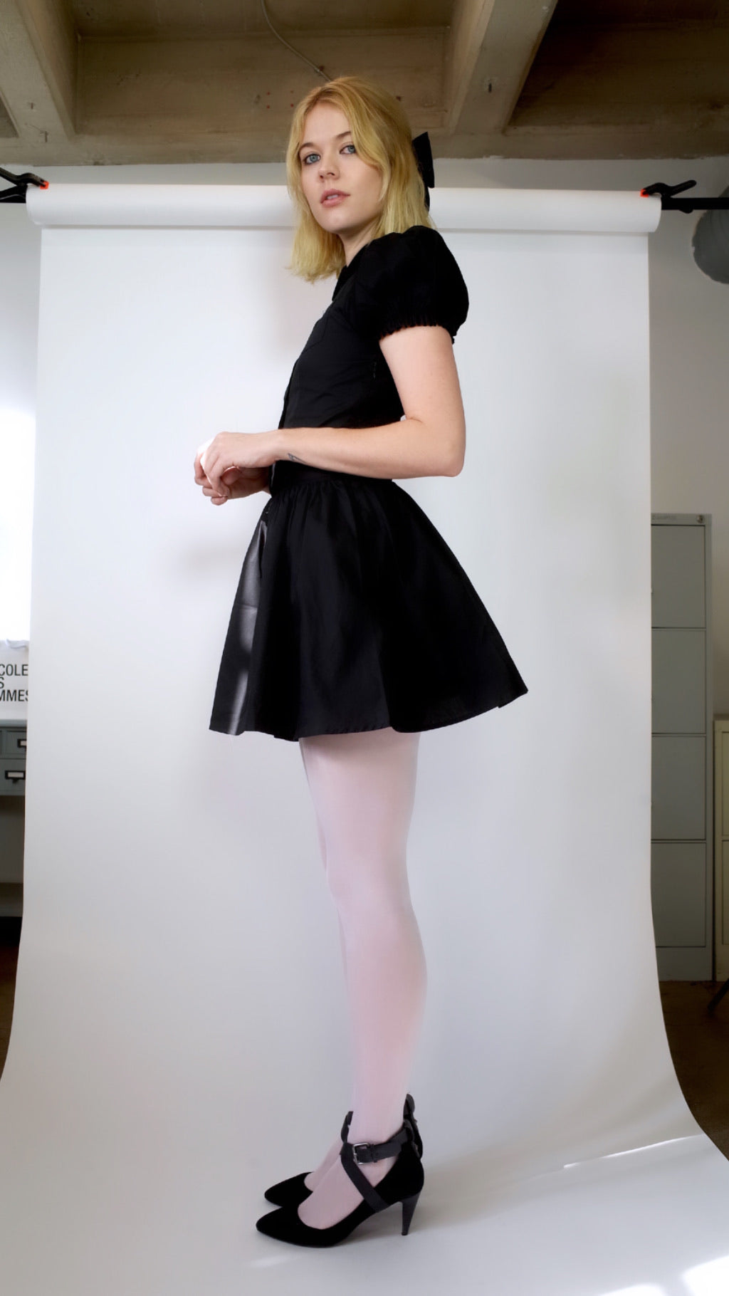 Baby Doll Dress (Black) L'cole Des Femmes Baby Doll Dress (Black) L'cole Des Femmes