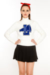 Cheerleader Sweater (Blue Logo)